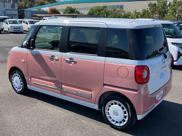 ムーヴキャンバスストライプスＧターボ両側電動スライドドア　ＬＥＤヘッドライト＆フォグランプ　シートヒーター　保温カップホルダー　電動駐車ブレーキ　バックカメラ　ステアリングスイッチ　自動追従クルコン　衝突被害軽減ブレーキ（千葉県）の中古車