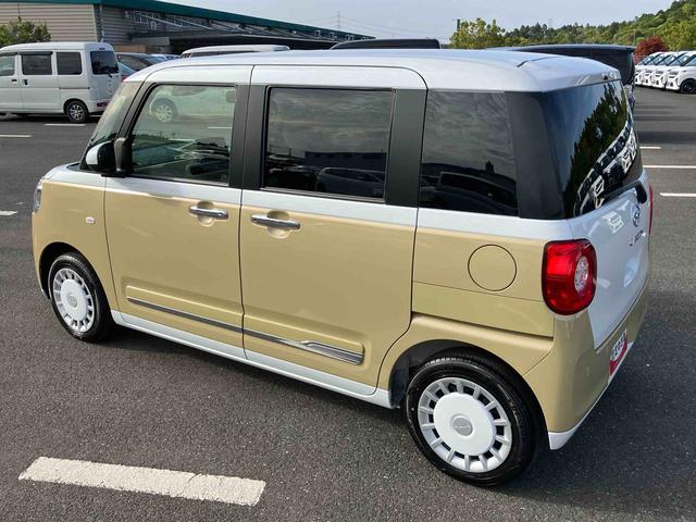 ムーヴキャンバスストライプスＧターボストライプス“ターボ”Ｇ　両側電動スライド　ＬＥＤヘッドライト＆フォグ　シートヒーター　保温カップホルダー　電動駐車ブレーキ　バックカメラ　ステアリングスイッチ　自動追従クルコン　衝突被害軽減ブレーキ（千葉県）の中古車