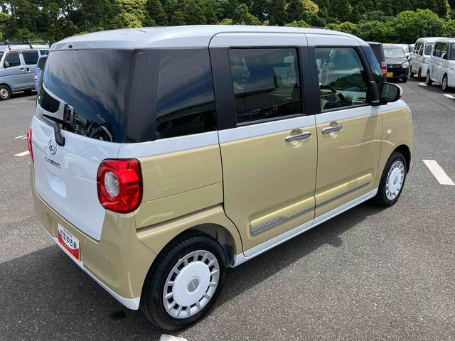 ムーヴキャンバスストライプスＧ両側電動スライドドア　ＬＥＤヘッドライト＆フォグランプ　シートヒーター　保温カップホルダー　電動駐車ブレーキ　バックカメラ　ステアリングスイッチ　コーナーセンサー　衝突被害軽減ブレーキ（千葉県）の中古車