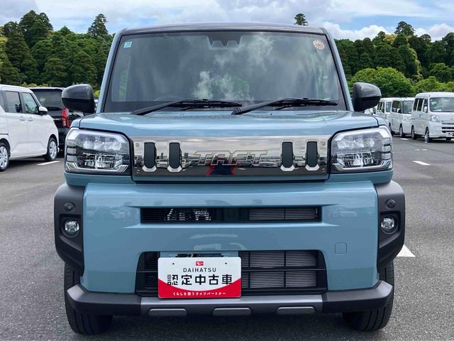 タフトGターボ ダーククロムベンチャー前後ダークガーニッシュ ガラスルーフ ルーフレール 15インチアルミ LEDヘッドライト&フォグランプ バックカメラ シートヒーター 電動駐車ブレーキ 自動追従クルコン 衝突被害軽減ブレーキ(千葉県)の中古車