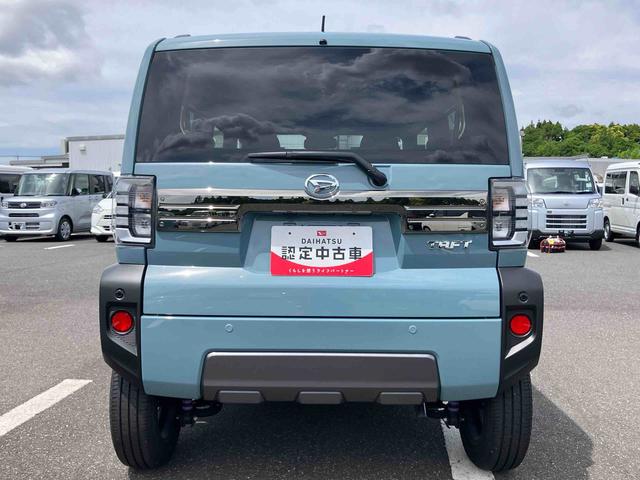 タフトＧターボ　ダーククロムベンチャー前後ダークガーニッシュ　ガラスルーフ　ルーフレール　１５インチアルミ　ＬＥＤヘッドライト＆フォグランプ　バックカメラ　シートヒーター　電動駐車ブレーキ　自動追従クルコン　衝突被害軽減ブレーキ（千葉県）の中古車