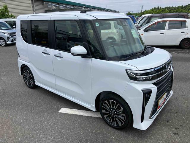 タントカスタムＲＳ９インチディスプレイモニター　ターボエンジン　１５インチアルミ　バックカメラ　両側パワスラ　シートヒーター　電動駐車ブレーキ　ＬＥＤライト＆フォグ　デッキボード　コーナーセンサー　衝突被害軽減ブレーキ（千葉県）の中古車