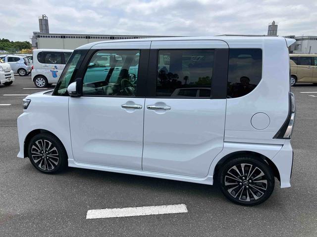 タントカスタムＲＳ９インチディスプレイモニター　ターボエンジン　１５インチアルミ　バックカメラ　両側パワスラ　シートヒーター　電動駐車ブレーキ　ＬＥＤライト＆フォグ　デッキボード　コーナーセンサー　衝突被害軽減ブレーキ（千葉県）の中古車