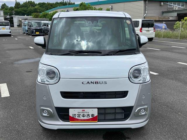 ムーヴキャンバスストライプスＧ両側電動スライドドア　ＬＥＤヘッドライト＆フォグランプ　シートヒーター　保温カップホルダー　電動駐車ブレーキ　バックカメラ　ステアリングスイッチ　コーナーセンサー　衝突被害軽減ブレーキ（千葉県）の中古車