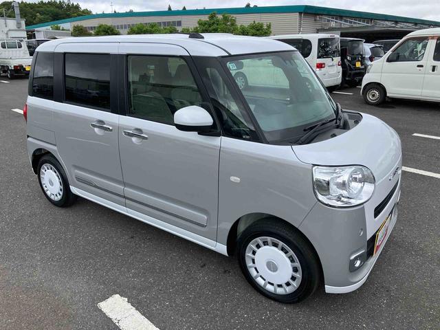 ムーヴキャンバスストライプスGターボ両側電動スライド LEDヘッドライト&フォグ シートヒーター 保温カップホルダー 電動駐車ブレーキ バックカメラ ステアリングスイッチ 自動追従クルコン 衝突被害軽減ブレーキ(千葉県)の中古車