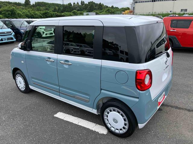 ムーヴキャンバスストライプスＧターボ両側電動スライド　ＬＥＤヘッドライト＆フォグ　シートヒーター　保温カップホルダー　電動駐車ブレーキ　バックカメラ　ステアリングスイッチ　自動追従クルコン　衝突被害軽減ブレーキ（千葉県）の中古車