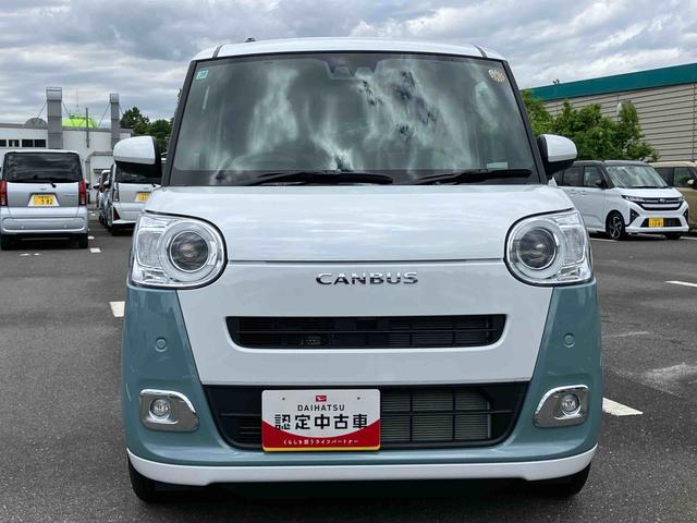 ムーヴキャンバスストライプスＧ両側電動スライドドア　ＬＥＤヘッドライト＆フォグランプ　シートヒーター　保温カップホルダー　電動駐車ブレーキ　バックカメラ　ステアリングスイッチ　コーナーセンサー　衝突被害軽減ブレーキ（千葉県）の中古車