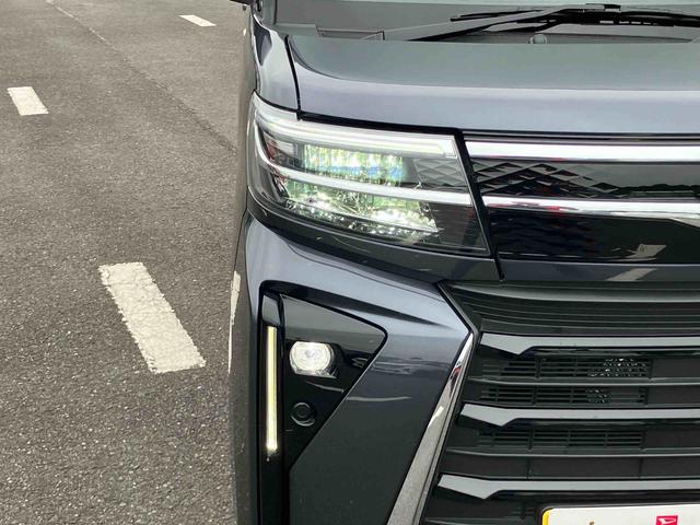 タントカスタムＸリミテッドバックカメラ　両側パワスラ　１４インチアルミ　ＬＥＤヘッド／フォグ　シートヒーター　電動駐車ブレーキ　オートライト　上下２段調節式デッキボード　コーナーセンサー　衝突被害軽減ブレーキ　クルコン　ＥＴＣ（千葉県）の中古車