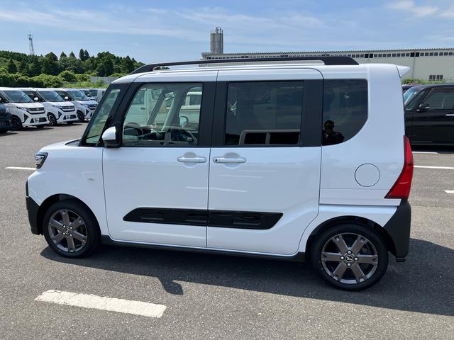 タントファンクロスターボリミテッドルーフレール　１５インチアルミ　バックカメラ　両側パワスラ　シートヒーター　電動駐車ブレーキ　ＬＥＤライト＆フォグ　上下２段調節式デッキボード　コーナーセンサー　衝突被害軽減ブレーキ　ＥＴＣ（千葉県）の中古車