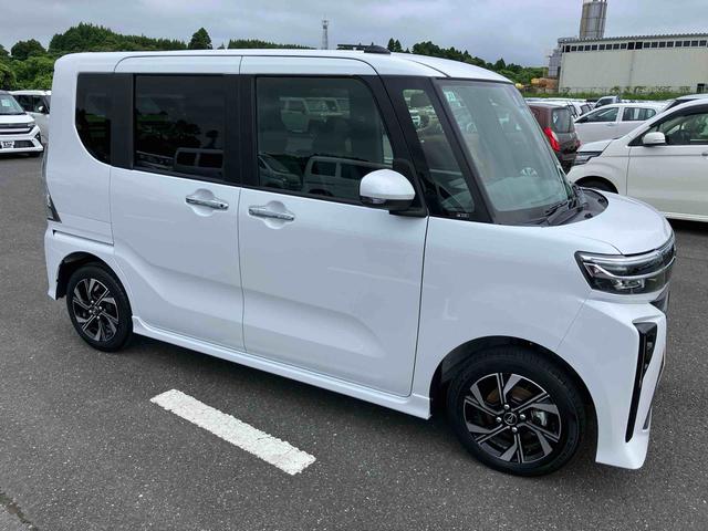 タントカスタムＸリミテッドバックカメラ　両側パワスラ　１４インチアルミ　ＬＥＤヘッド＆フォグランプ　シートヒーター　電動駐車ブレーキ　オートライト　上下２段調節式デッキボード　コーナーセンサー　衝突被害軽減ブレーキ（千葉県）の中古車