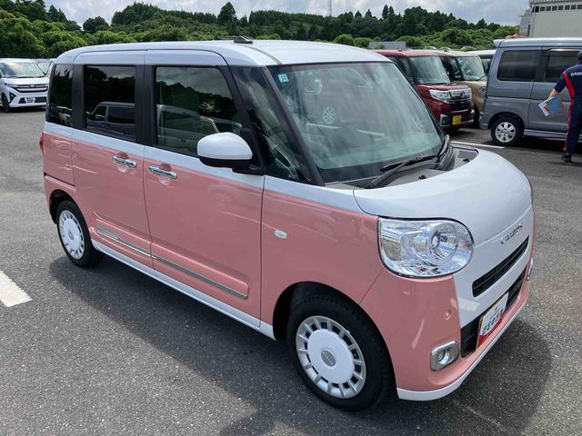 ムーヴキャンバスストライプスG両側電動スライドドア LEDヘッドライト&フォグランプ シートヒーター 保温カップホルダー 電動駐車ブレーキ バックカメラ ステアリングスイッチ コーナーセンサー 衝突被害軽減ブレーキ(千葉県)の中古車