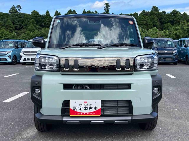 タフトＧターボ　ダーククロムベンチャー前後ダークガーニッシュ　ガラスルーフ　ルーフレール　１５インチアルミ　ＬＥＤヘッドライト＆フォグランプ　バックカメラ　シートヒーター　電動駐車ブレーキ　自動追従クルコン　衝突被害軽減ブレーキ（千葉県）の中古車