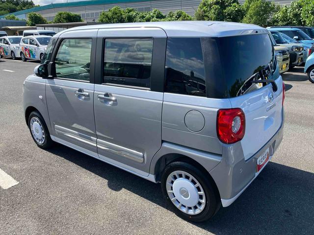 ムーヴキャンバスストライプスＧ両側電動スライドドア　ＬＥＤヘッドライト＆フォグランプ　シートヒーター　保温カップホルダー　電動駐車ブレーキ　バックカメラ　ステアリングスイッチ　コーナーセンサー　衝突被害軽減ブレーキ（千葉県）の中古車