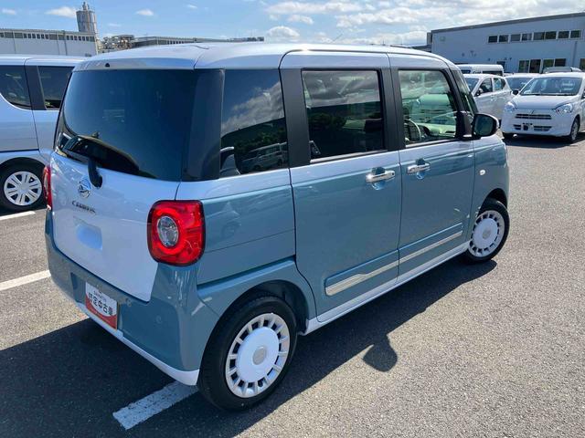 ムーヴキャンバスストライプスＧ両側電動スライドドア　ＬＥＤヘッドライト＆フォグランプ　シートヒーター　保温カップホルダー　電動駐車ブレーキ　バックカメラ　ステアリングスイッチ　コーナーセンサー　衝突被害軽減ブレーキ（千葉県）の中古車