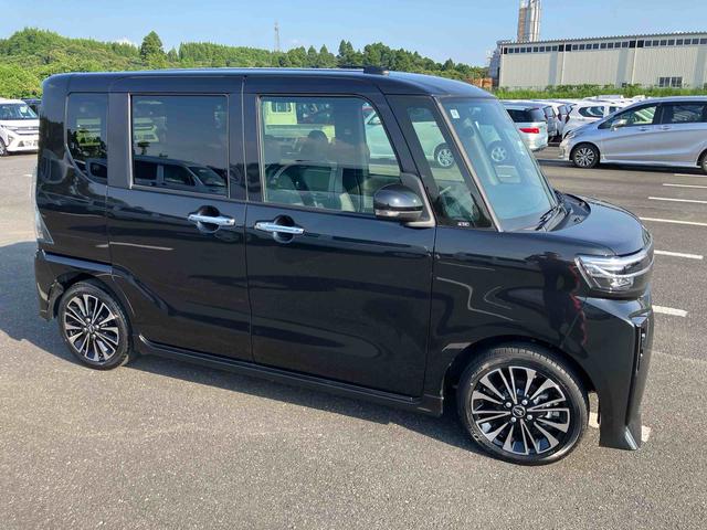 タントカスタムＲＳ９インチディスプレイ　ターボ　１５インチアルミ　バックカメラ　両側パワスラ　シートヒーター　電動駐車ブレーキ　ＬＥＤライト＆フォグ　上下２段調節式デッキボード　コーナーセンサー　衝突被害軽減ブレーキ（千葉県）の中古車