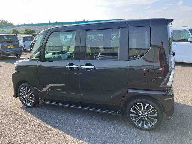 タントカスタムＲＳ９インチディスプレイ　ターボ　１５インチアルミ　バックカメラ　両側パワスラ　シートヒーター　電動駐車ブレーキ　ＬＥＤライト＆フォグ　上下２段調節式デッキボード　コーナーセンサー　衝突被害軽減ブレーキ（千葉県）の中古車