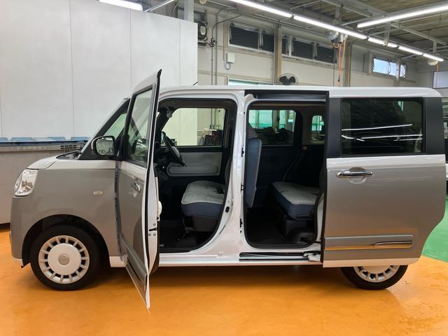 ムーヴキャンバスストライプスGスマアシ ダイハツ予防安全機能 前後コーナーセンサー 置きラクボックス ホットカップホルダー オートブレーキホールド付き電動パーキング 前席シートヒーター オートライト オートハイビーム(千葉県)の中古車