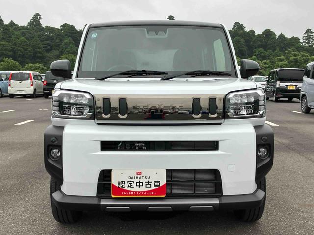 タフトＧターボ　ダーククロムベンチャー前後ダークガーニッシュ　ガラスルーフ　ルーフレール　１５インチアルミ　ＬＥＤヘッドライト＆フォグランプ　バックカメラ　シートヒーター　電動駐車ブレーキ　自動追従クルコン　衝突被害軽減ブレーキ（千葉県）の中古車