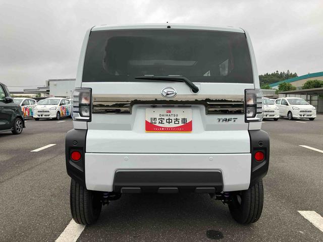 タフトＧターボ　ダーククロムベンチャー前後ダークガーニッシュ　ガラスルーフ　ルーフレール　１５インチアルミ　ＬＥＤヘッドライト＆フォグランプ　バックカメラ　シートヒーター　電動駐車ブレーキ　自動追従クルコン　衝突被害軽減ブレーキ（千葉県）の中古車