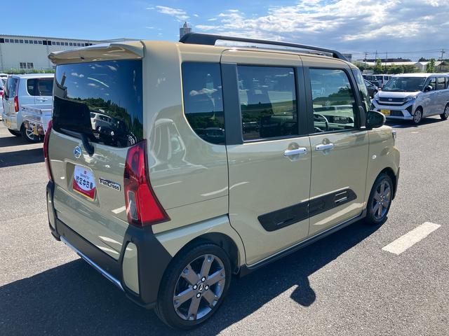 タントファンクロスターボリミテッドルーフレール 15インチアルミ バックカメラ 両側パワスラ シートヒーター 電動駐車ブレーキ LEDライト&フォグ 上下2段調節式デッキボード コーナーセンサー 衝突被害軽減ブレーキ ETC クルコン(千葉県)の中古車