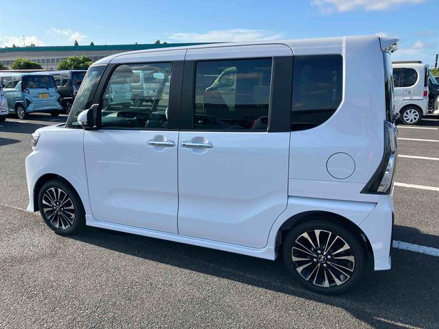 タントカスタムＲＳリミテッドターボ　１５インチアルミ　バックカメラ　両側パワスラ　シートヒーター　電動駐車ブレーキ　ＬＥＤライト＆フォグ　上下２段調節式デッキボード　コーナーセンサー　衝突被害軽減ブレーキ　ＥＴＣ　クルコン（千葉県）の中古車