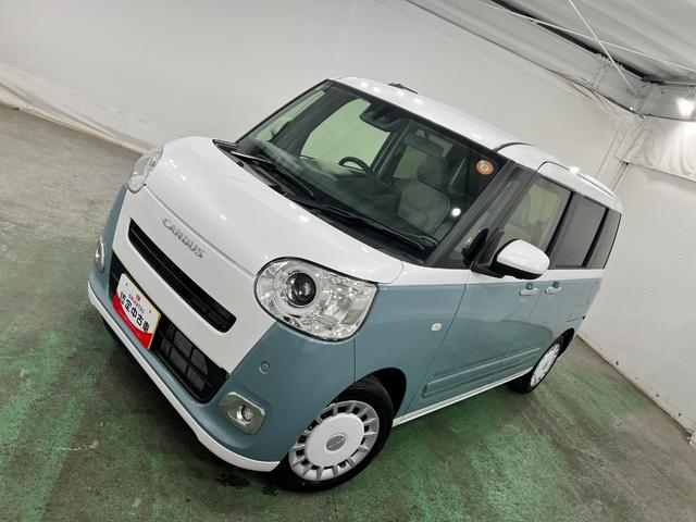 ムーヴキャンバスストライプスＧターボ　走行１３４４キロ／ＬＥＤヘッドランプ保証１年間・距離無制限付き（埼玉県）の中古車