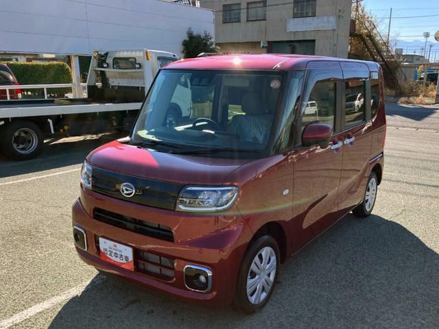 タントＸリミテッド　４ＷＤ　ディスプレイオーディオ　パノラマスマートアシスト・ＬＥＤヘッドライト・プッシュボタンスタート・オートエアコン・左側パワースライドドア・電動パーキングブレーキ・ＵＳＢソケット・運転席助手席シートヒーター（山梨県）の中古車