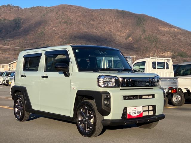 タフトＧターボ　クロムベンチャー　４ＷＤ　純正ナビ　パノラマスマートアシスト・１５インチアルミ・Ｄ−ＣＶＴターボエンジン・ＬＥＤヘッドランプ・ＬＥＤフォグ・電動パーキング・運転席助手席シートヒーター・ＵＳＢソケット（山梨県）の中古車