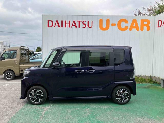 タントカスタムＸオートエアコン　９インチディスプレイオーディオ　パノラマモニター　ドライブレコーダー　衝突回避支援システム　コーナーセンサー　電動パーキングブレーキ　両側パワースライドドア（沖縄県）の中古車