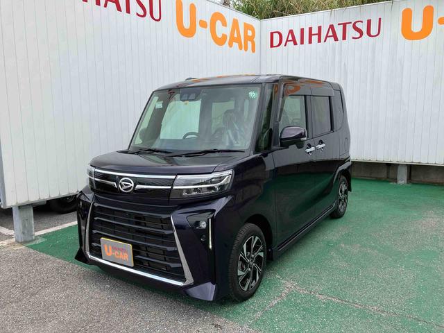 タントカスタムＸオートエアコン　９インチディスプレイオーディオ　パノラマモニター　ドライブレコーダー　衝突回避支援システム　コーナーセンサー　電動パーキングブレーキ　両側パワースライドドア（沖縄県）の中古車
