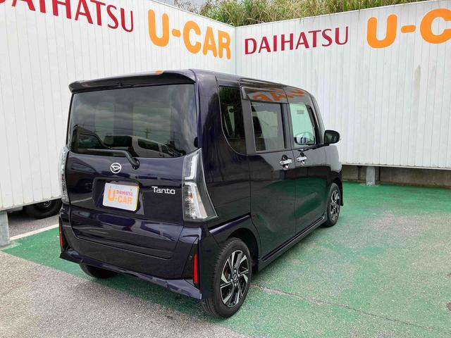 タントカスタムＸオートエアコン　９インチディスプレイオーディオ　パノラマモニター　ドライブレコーダー　衝突回避支援システム　コーナーセンサー　電動パーキングブレーキ　両側パワースライドドア（沖縄県）の中古車