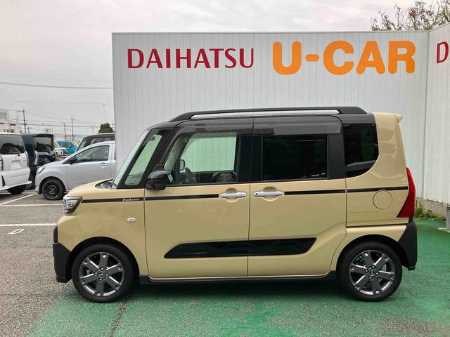 タントファンクロスターボターボ車　オートエアコン　９インチディスプレイオーディオ　パノラマモニター　ドライブレコーダー　衝突回避支援システム　コーナーセンサー　両側パワースライドドア　キーフリーシステム（沖縄県）の中古車