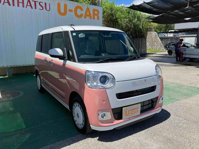 ムーヴキャンバスストライプスＧオートエアコン　７インチナビ　ドライブレコーダー　　衝突回避支援システム　コーナーセンサー　ＬＥＤヘッドランプ＆フォグランプ　両側パワースライドドア　キーフリーシステム（沖縄県）の中古車