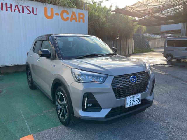 ロッキープレミアムＧ　ＨＥＶオートエアコン　衝突回避支援システム　コーナーセンサー　キーフリーシステム　プッシュボタンスタート　ＬＥＤヘッドランプ（沖縄県）の中古車