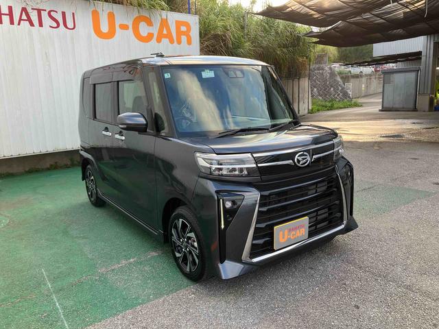 タントカスタムＸオートエアコン　衝突回避支援システム　コーナーセンサー　キーフリーシステム　プッシュボタンスタート　ＬＥＤヘッドランプ　両側パワースライドドア（沖縄県）の中古車