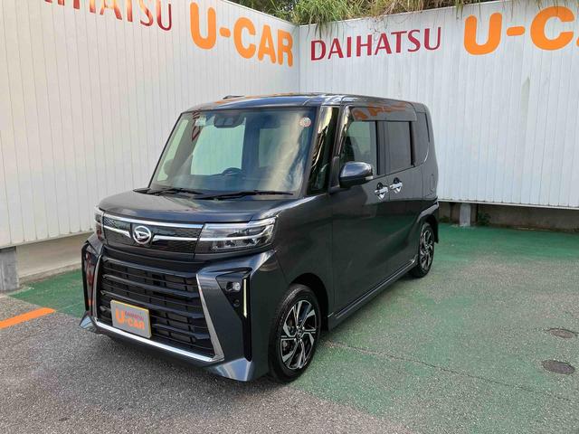 タントカスタムＸオートエアコン　衝突回避支援システム　コーナーセンサー　キーフリーシステム　プッシュボタンスタート　ＬＥＤヘッドランプ　両側パワースライドドア（沖縄県）の中古車