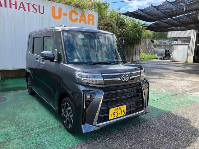 タントカスタムＸオートエアコン　９インチディスプレイオーディオ　衝突回避支援システム　コーナーセンサー　電動パーキングブレーキ　両側パワースライドドア（沖縄県）の中古車