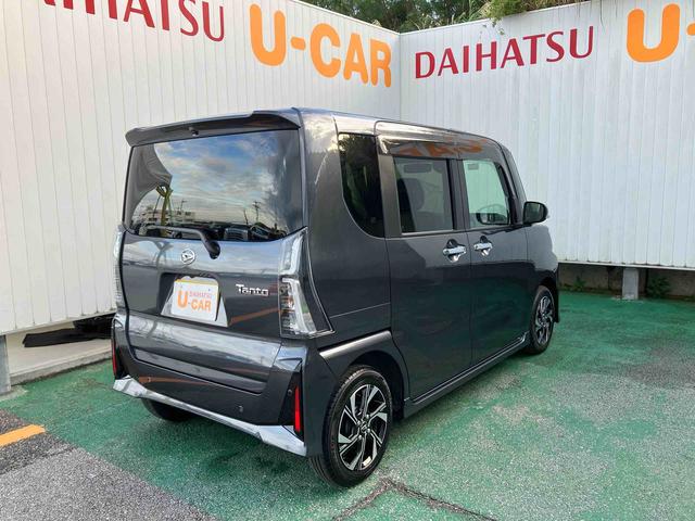 タントカスタムＸオートエアコン　９インチディスプレイオーディオ　衝突回避支援システム　コーナーセンサー　電動パーキングブレーキ　両側パワースライドドア（沖縄県）の中古車