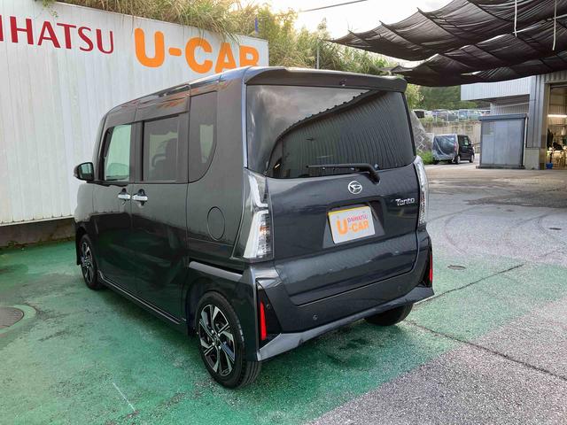 タントカスタムＸオートエアコン　９インチディスプレイオーディオ　衝突回避支援システム　コーナーセンサー　電動パーキングブレーキ　両側パワースライドドア（沖縄県）の中古車