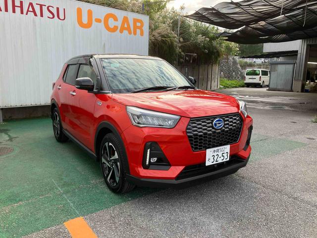 ロッキープレミアムＧ　ＨＥＶオートエアコン　衝突回避支援システム　コーナーセンサー　キーフリーシステム　プッシュボタンスタート　ＬＥＤヘッドランプ（沖縄県）の中古車