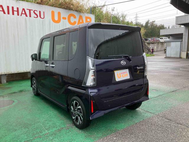 タントカスタムＸオートエアコン　９インチディスプレイオーディオ　衝突回避支援システム　コーナーセンサー　電動パーキングブレーキ　両側パワースライドドア（沖縄県）の中古車