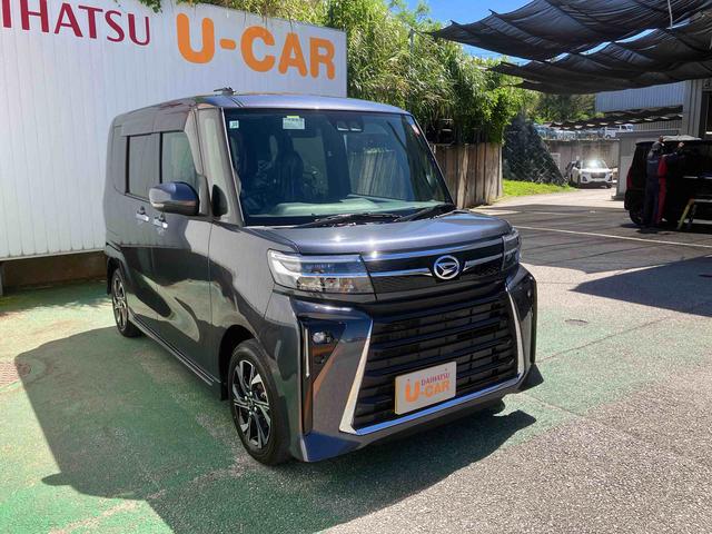 タントカスタムＸリミテッドオートエアコン　９インチディスプレイオーディオ　　　衝突回避支援システム　コーナーセンサー　ＬＥＤヘッドランプ＆フォグランプ　両側パワースライドドア　キーフリーシステム（沖縄県）の中古車