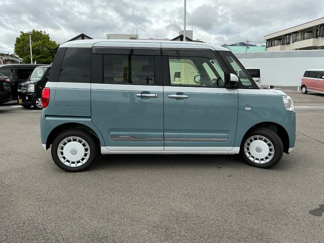 ムーヴキャンバスストライプスＧ４ＷＤ　ＣＶＴ　ＣＤラジオ　両側電動スライドドア　オートライト　ＬＥＤヘッドライト（長野県）の中古車