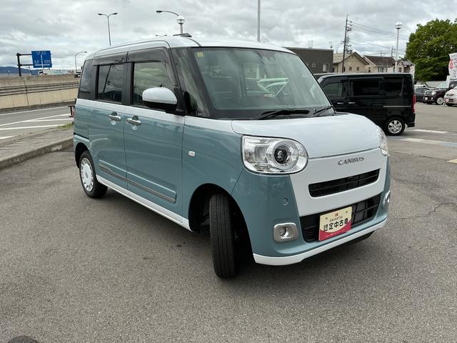 ムーヴキャンバスストライプスＧ４ＷＤ　ＣＶＴ　ＣＤラジオ　両側電動スライドドア　オートライト　ＬＥＤヘッドライト（長野県）の中古車