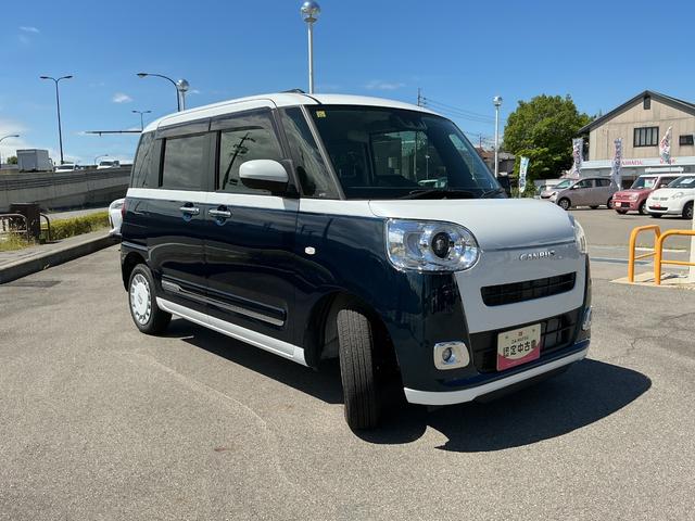 ムーヴキャンバスストライプスＧ４ＷＤ　ＣＶＴ　ＣＤラジオ　両側電動スライドドア　キーフリー　ＬＥＤヘッドライト　スマートアシスト（長野県）の中古車