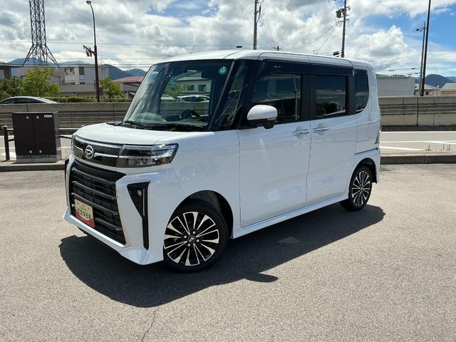 タントカスタムＲＳ４ＷＤ　ＣＶＴ　ターボ　純正１０インチナビ　パノラマモニター　ドライブレコーダー　両側電動スライドドア（長野県）の中古車