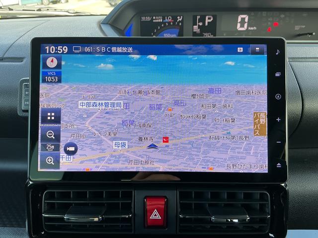 タントカスタムＲＳ４ＷＤ　ＣＶＴ　ターボ　純正１０インチナビ　パノラマモニター　ドライブレコーダー　両側電動スライドドア（長野県）の中古車
