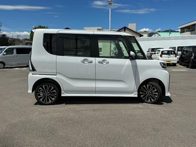 タントカスタムＲＳ４ＷＤ　ＣＶＴ　ターボ　純正１０インチナビ　パノラマモニター　ドライブレコーダー　両側電動スライドドア（長野県）の中古車