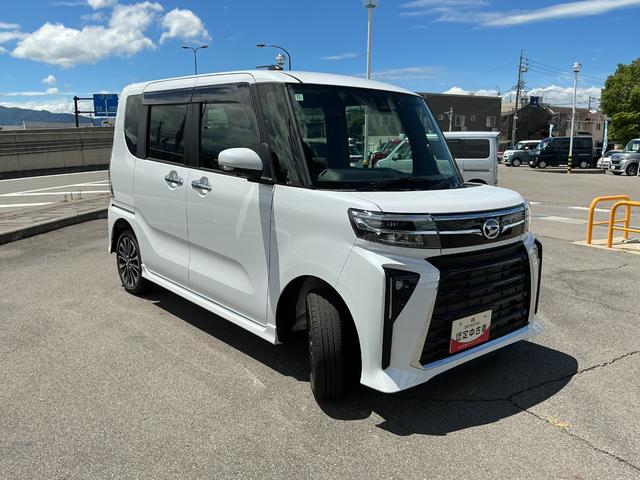 タントカスタムＲＳ４ＷＤ　ＣＶＴ　ターボ　純正１０インチナビ　パノラマモニター　ドライブレコーダー　両側電動スライドドア（長野県）の中古車