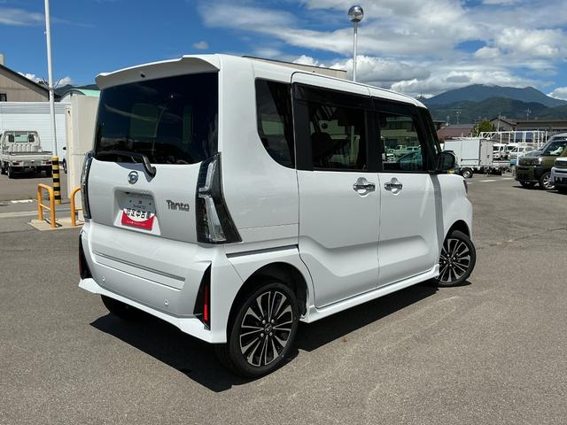 タントカスタムＲＳ４ＷＤ　ＣＶＴ　ターボ　純正１０インチナビ　パノラマモニター　ドライブレコーダー　両側電動スライドドア（長野県）の中古車
